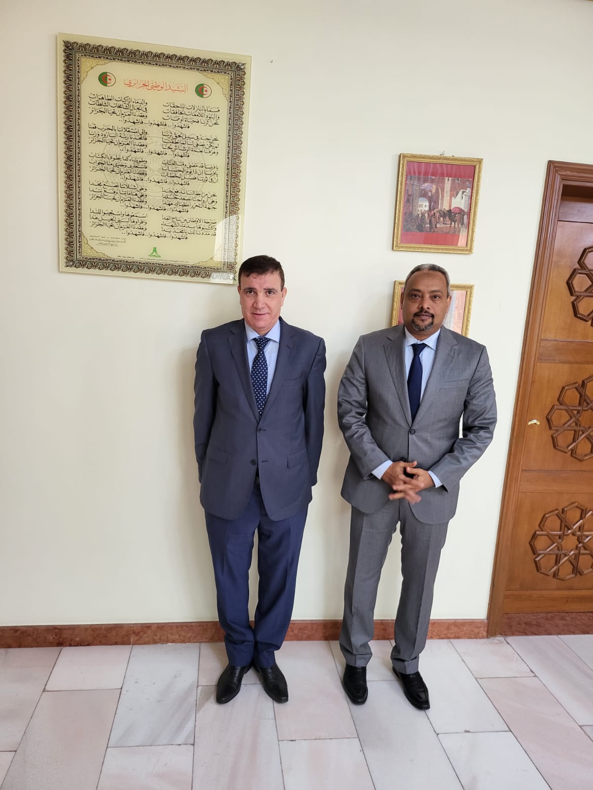 Visit of His Excellency to the Embassy of the People's Democratic Republic of Algeria
