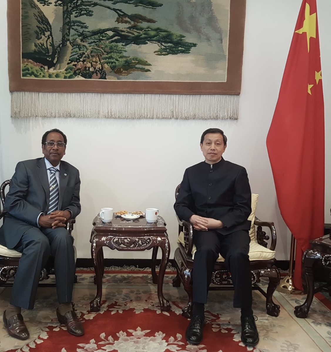 Meeting with the Ambassador of the people's Republic of China 